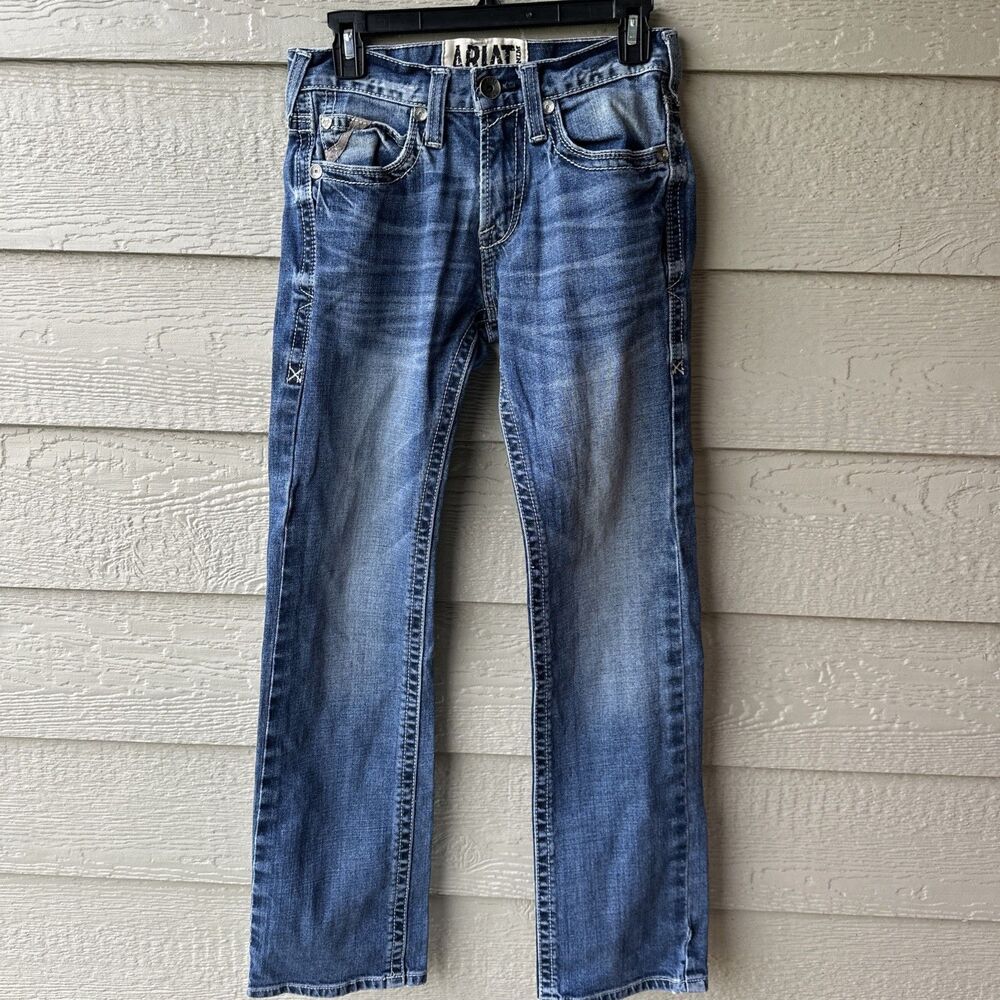 Ariat M7 Rocker Slim Fit Straight Leg Jeans Mens 28x32 Medium Wash Cowboy Denim